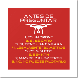 Drone Pregunta Español Posters and Art